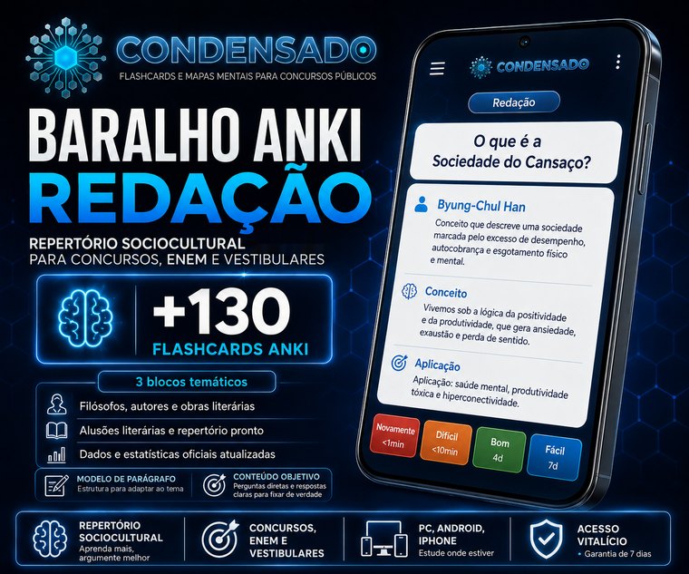 Deck de flashcards de Redação